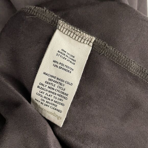 Soft Surroundings Womens M Brown Faux Suede Robin Lasercut Cowgirl Rodeo Open - Picture 5 of 7